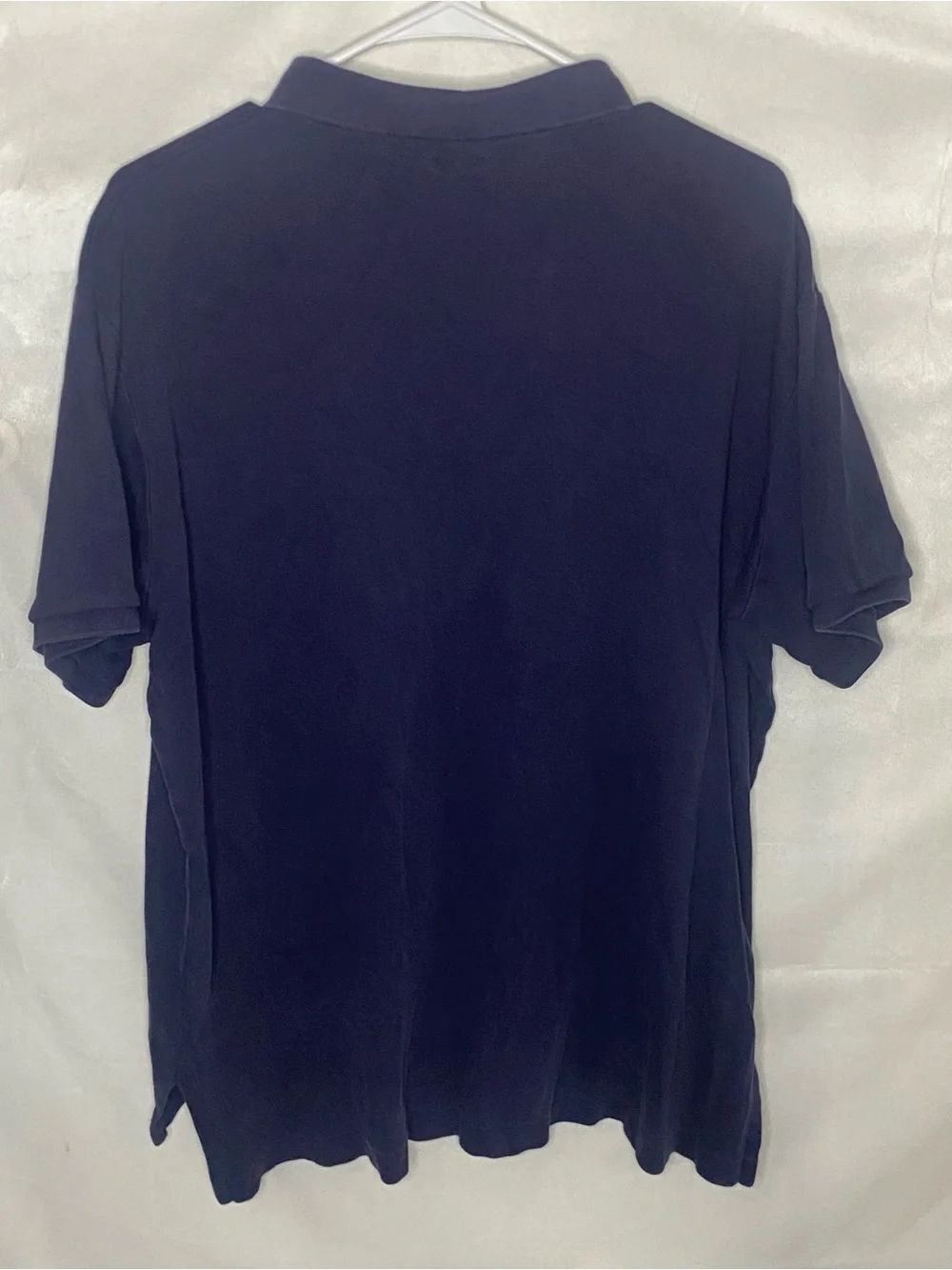 Polo Ralph Lauren Men's XL Custom Fit Polo Shirt Navy Blue Red Pony SS Pique